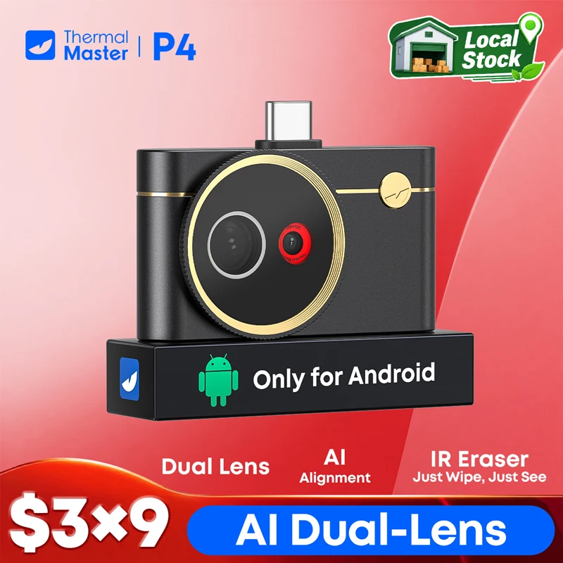 Thermal Master P4 Dual Lens Thermal Camera 512*384 X³IR Resolution 600℃ High Temp Range 15x Zoom for Android Phone