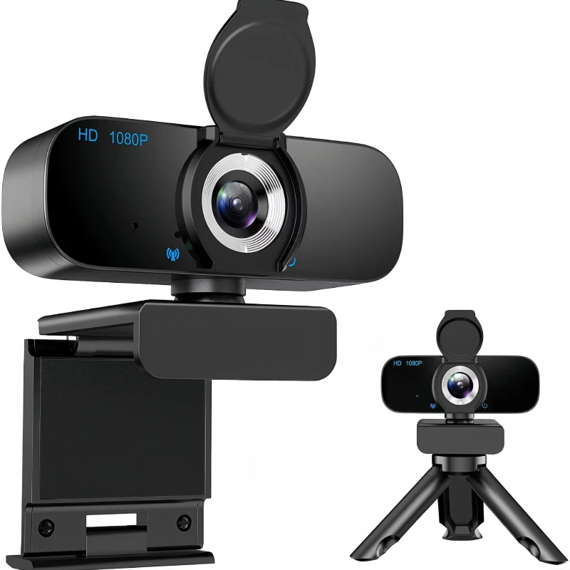 Full high definition mini computer camera microphone 360 degrees, live broadcast compatible