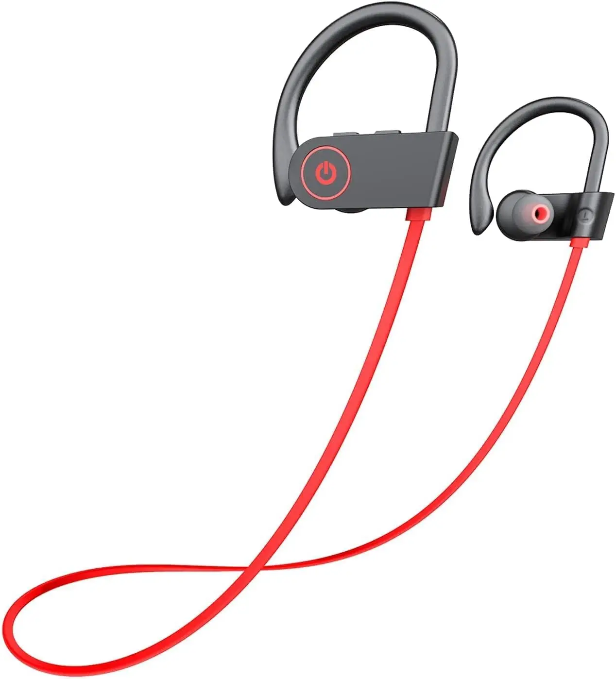 Wireless sports Bluetooth earphones with microphone, high-definition stereo, sweat proof hanging ear headphones