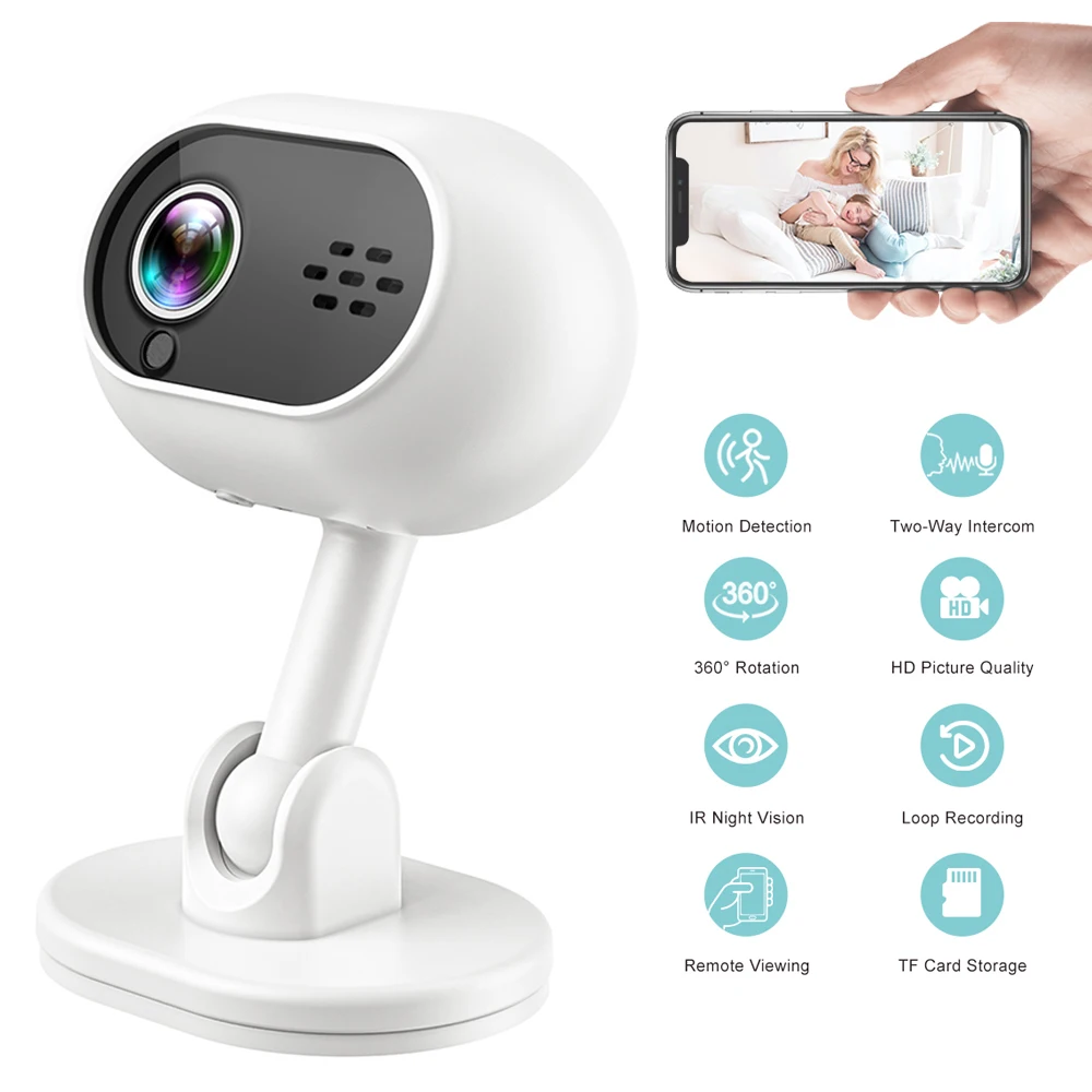 Home network IP camera 720P high-definition WiFi camera with built-in microphone Home camera