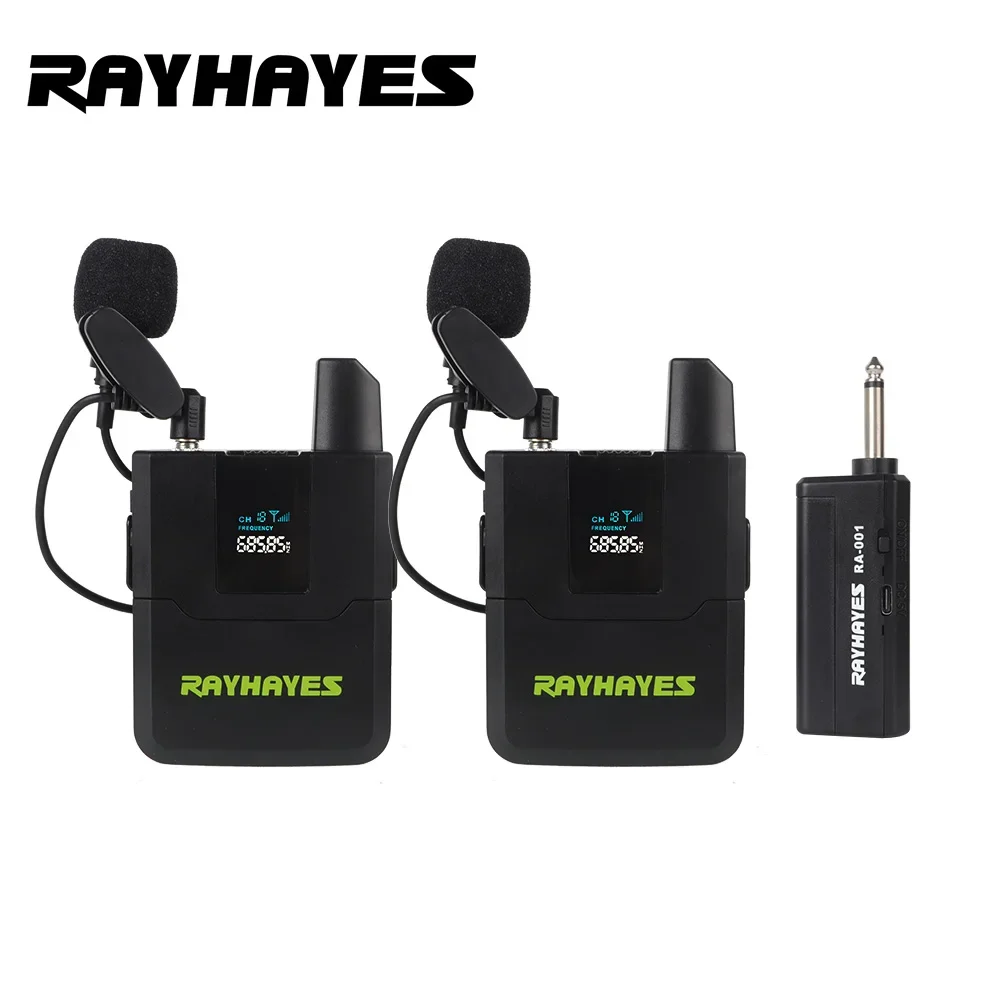 RAYHAYES RA-002 Portable Headset/Laptop Wireless Microphone High-Definition Audio Quality 50-Meter Reception Distance