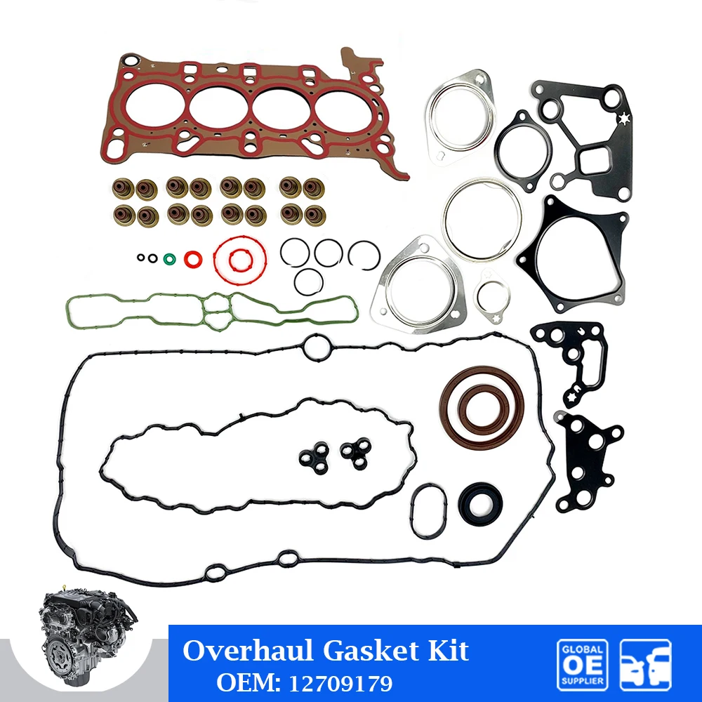 Engine Overhaul Gasket Kit For GM Chevrolet Cruze Malibu Equinox Buick Encore GMC Terrain 1.4L 1.5L Car Accessories OEM 12709179