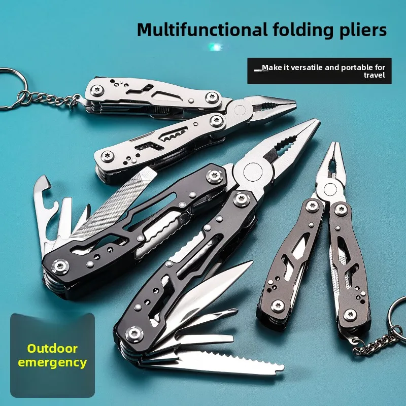 Multi‑purpose Folding Tiger Pliers High Hardness Outdoor Camping Hiking Portable Multi‑function Combination Hand