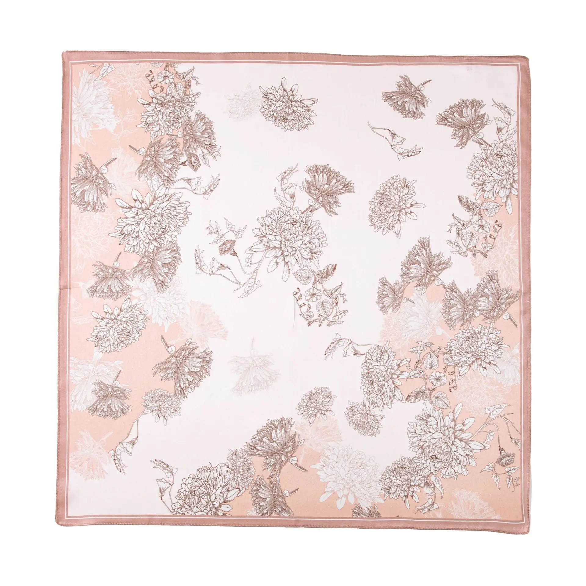 100% mulberry silk scarf fashion high sense versatile small square
