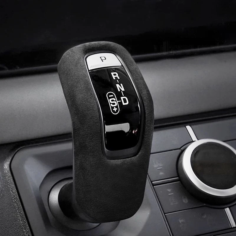Suede Gear Shift Knob Cover Lever Stick Head Handle Protector Car Accessories Trim For Land Rover Defender 2020-2025