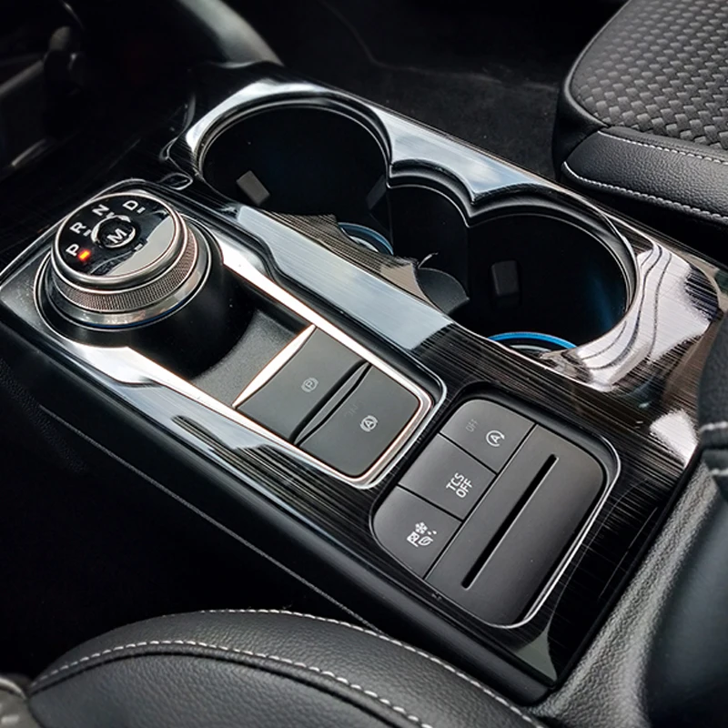 For Ford Focus MK4 2019 2020 Gear Shift Box Center Control Panel Cover Sticker Trim Strip Garnish Accessories Interior