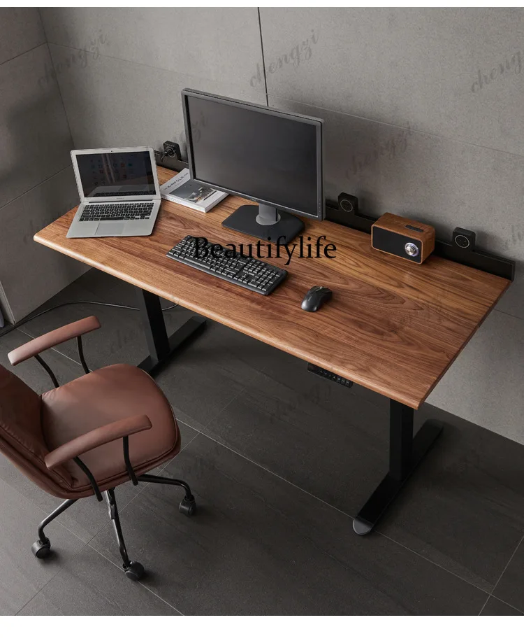T41 Special Type Office Desk Function Fashionable Cherry Lifting Book Desk Automatic Smart Offcie Furniture El Escritorio