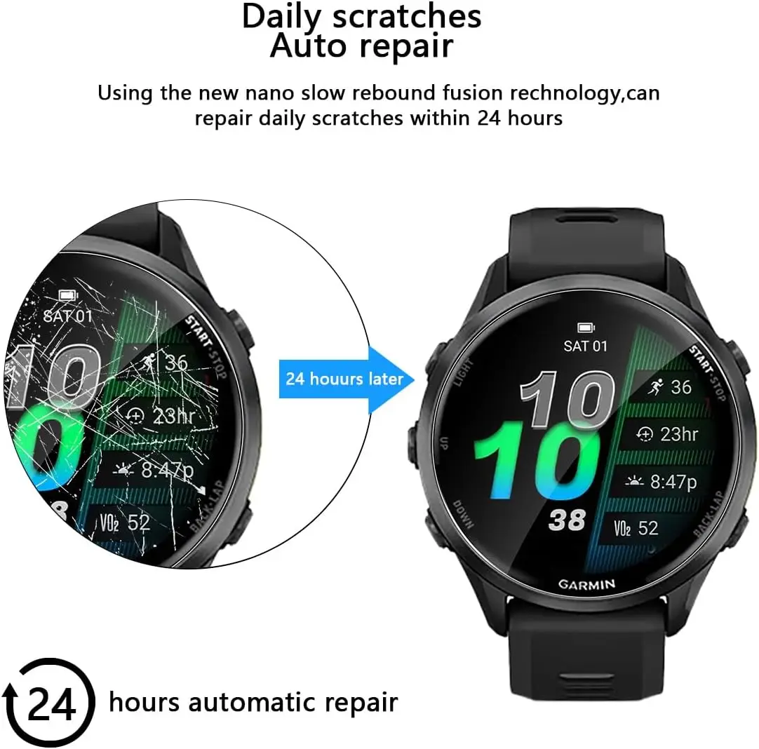 3D Composite Film SmartWatch Cover Film For Garmin Forerunner 970 Composite Membra Screen Protector Watch Accessories