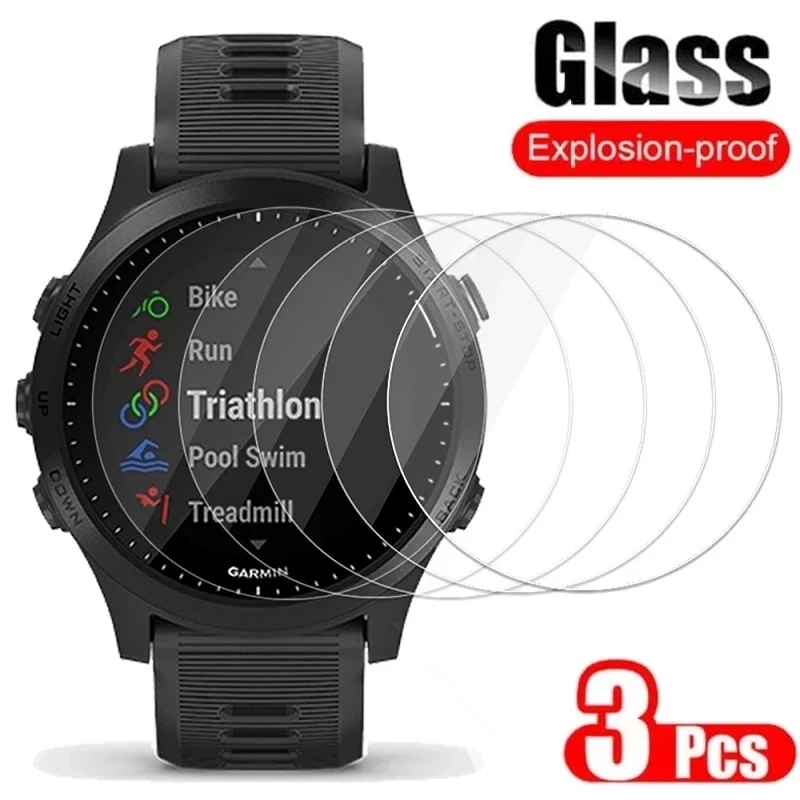3PCS Tempered Glass For Garmin Forerunner 955 255 255S 945 935 245 735 645 Screen Protector Film Smart Watch Protective Glass