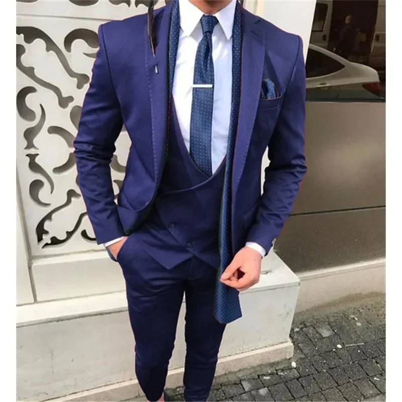 2025 New Casual Fashion Men's Suit Gentleman Suit British Style Banquet Groom Best Man Dress Suits for Men Suit Men