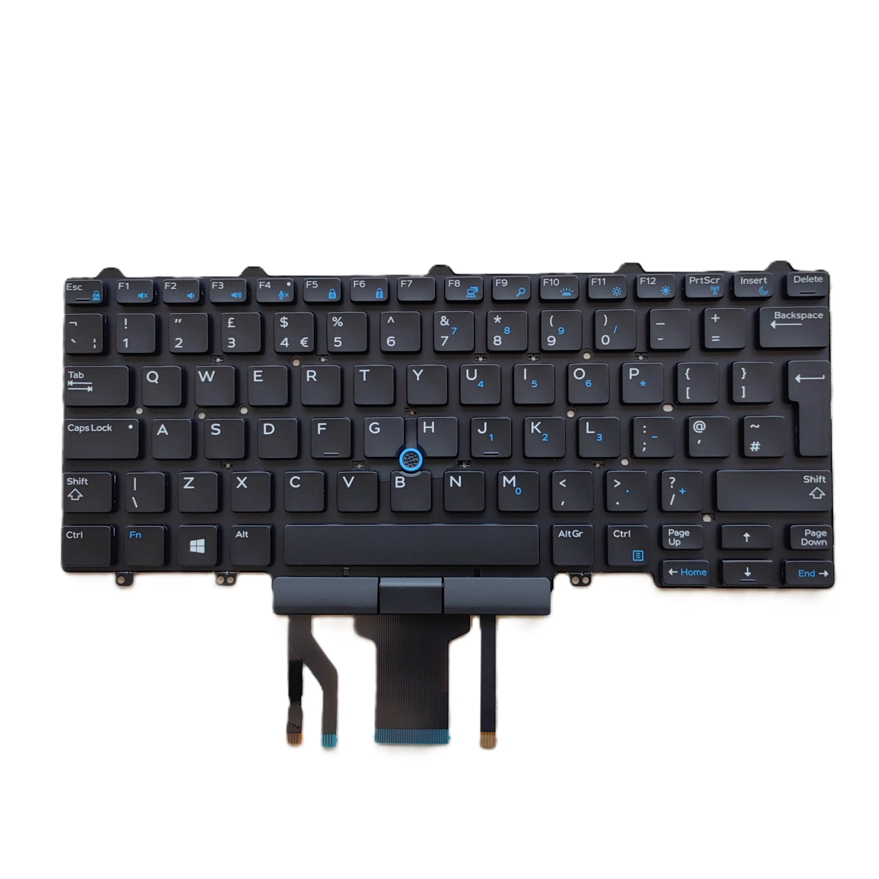 UK GB Laptop Backlight Keyboard for DELL LATITUDE E5450 5470 5480 5490 5491 E7450 7470 7480 7490 7491 w/ truckpoint