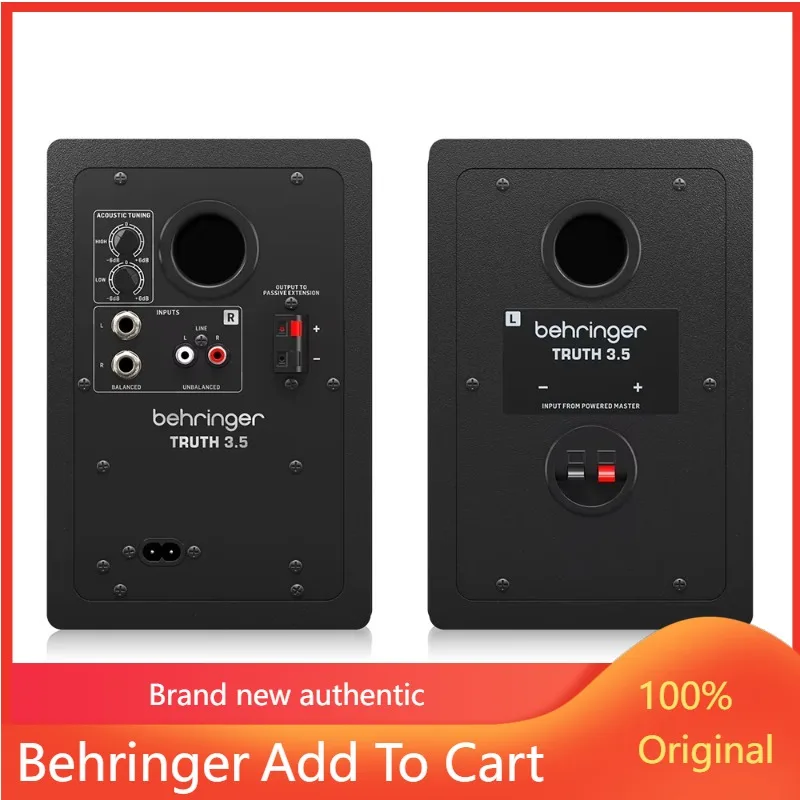 Behringer Truth 3.5 Active Monitor Speaker Indoor 2-way 3.5 Inch Studio Powered Sound Box Pa Sound System Music Equipment