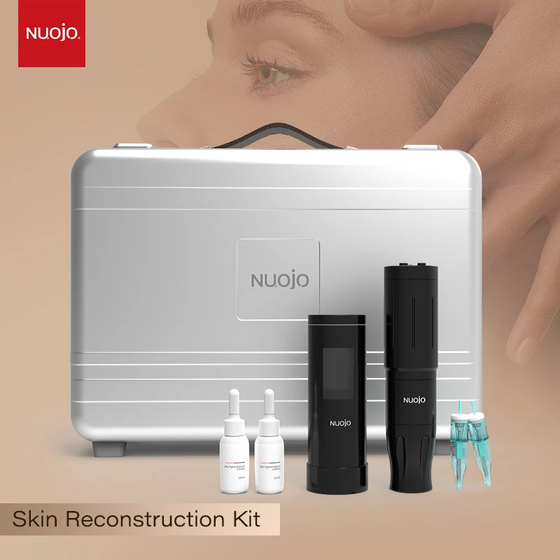 NUOJO Professional 3-in-1 Scar Vitiligo Coverage Skin Micropigmentation Kit&Tattoo machine&Digital Permanent Makeup Machine