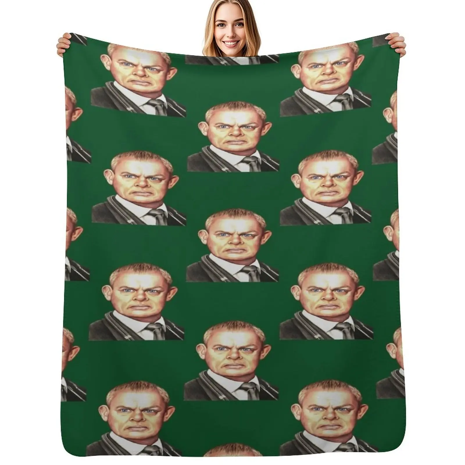 Doc Martin Martin Clunes Long Sleeve PersonalizedTrendy, Hoodie Sweat Custom GiftEssen Throw Blanket Winter beds Blankets