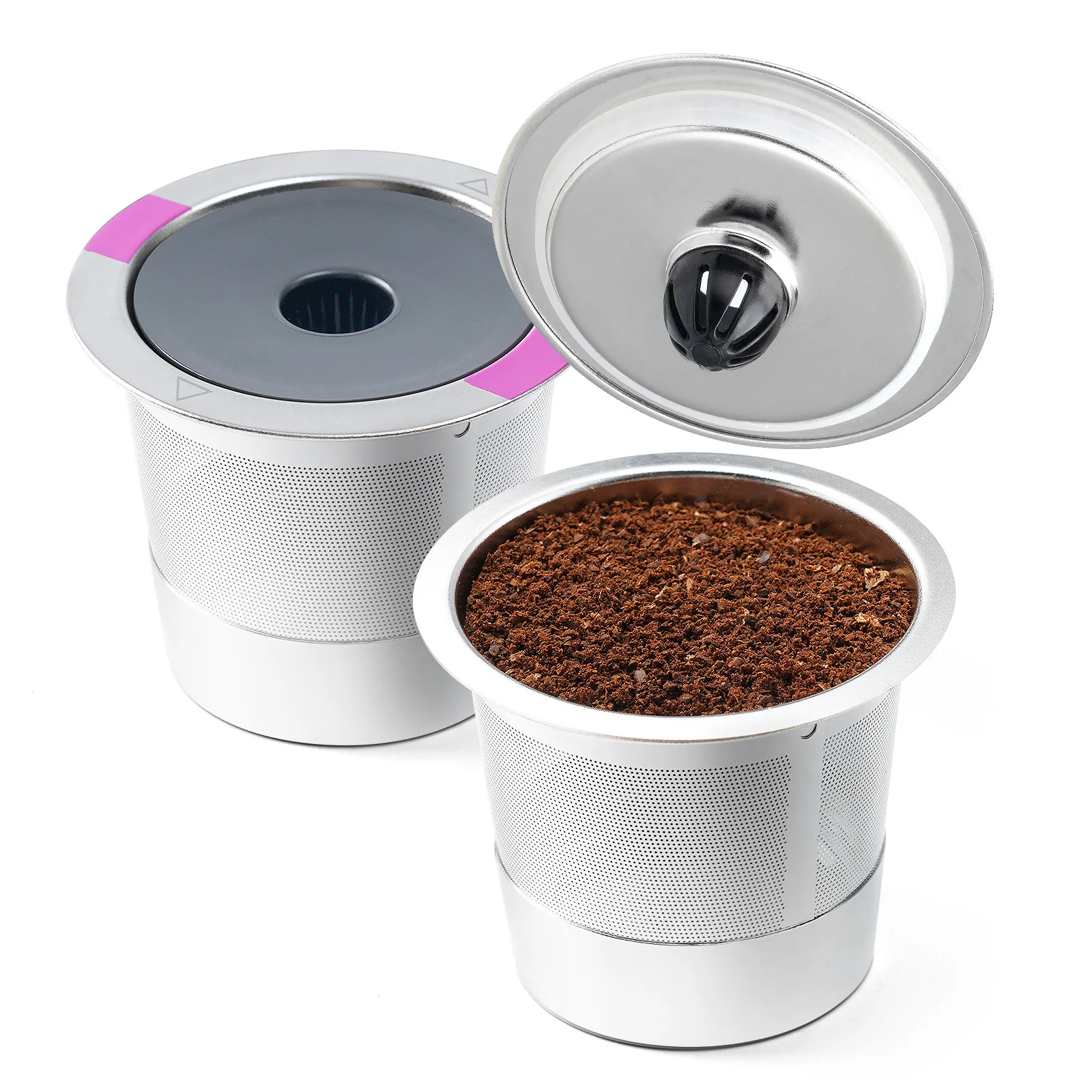 Compatible Keurig K45 Coffee Machine Can Be Recycled Coffee Capsule Shell Hardware K Cup Single Hole Five Hole K Cup