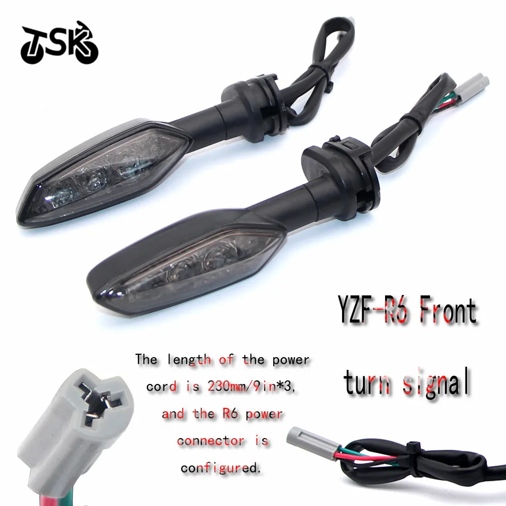 Moto modified mini LED turn signal For YAMAHA YZF-R6 YZFR6 YZF R6 motorcycle Blinker Front or Rear black