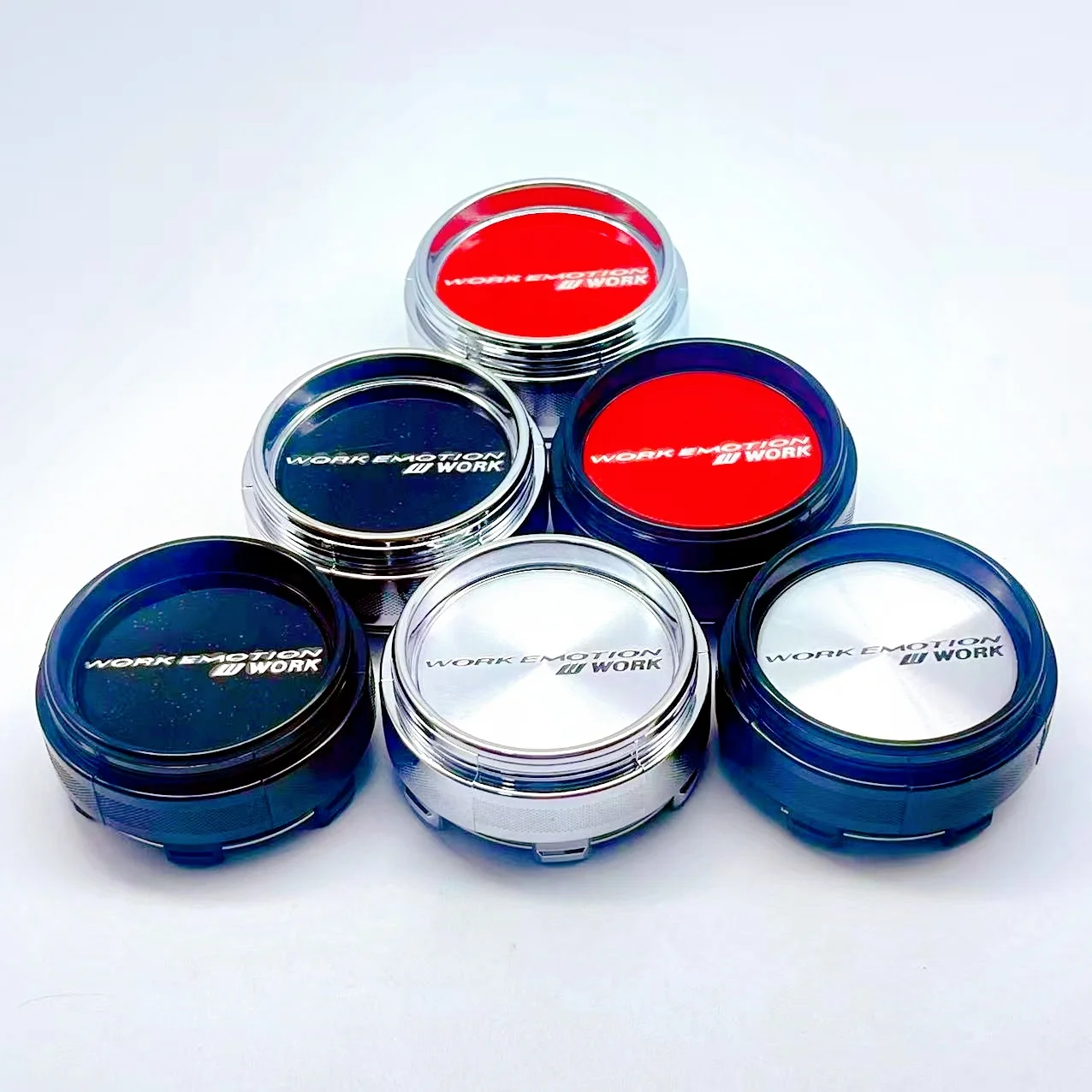 4pcs/lot 3D 66mm Car Wheel Hub Cover Center Caps for WORK EMOTION Racing Styling Badge Emblem Accessories High Quality