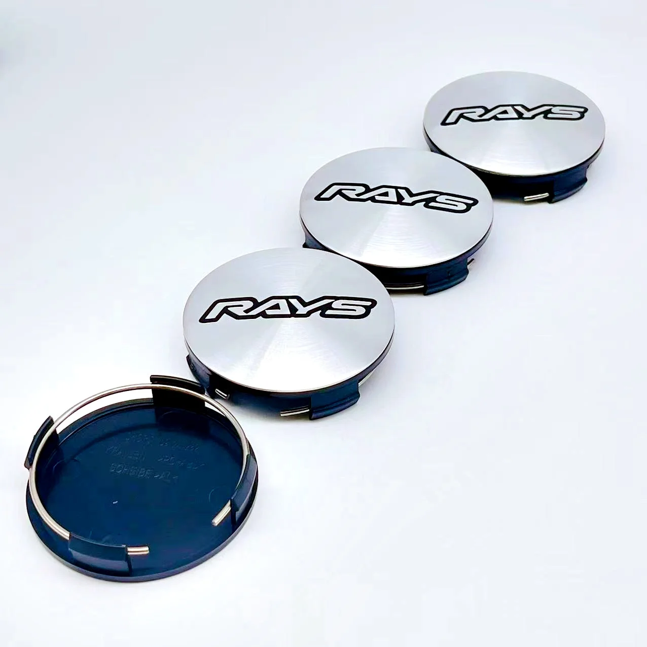 4pcs / lot 3D High-Quality 65mm For Car emblem Wheel hub Center Cap RAYS Badge covers sticker Decals Styling accessories
