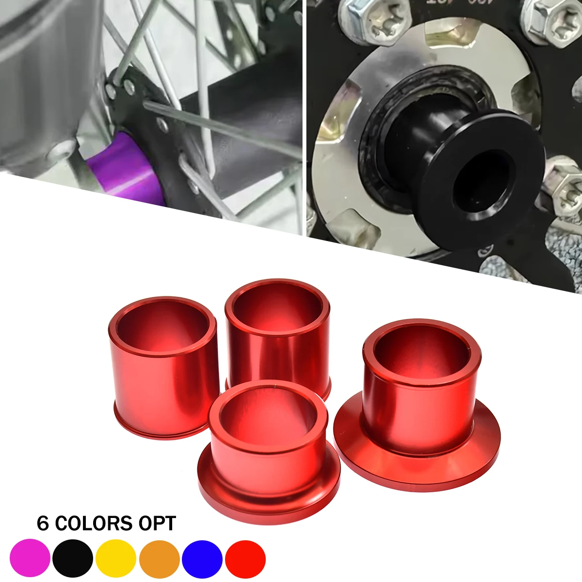 Motorcycle Front Rear Wheel Axle Hub Spacer  For Ultra Bee SurRon UltraBee E-bike Off-road CNC Aluminum Electric Accessories