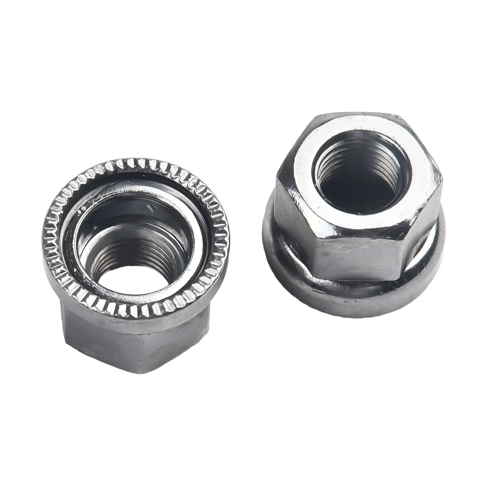 2pc M9 Bike Nuts Bicycle Screw M9 Screw Nut For Front/rear Hubs Series Motors Hub Cycle Wheel Axle Track Nuts Bicycle Parts Set