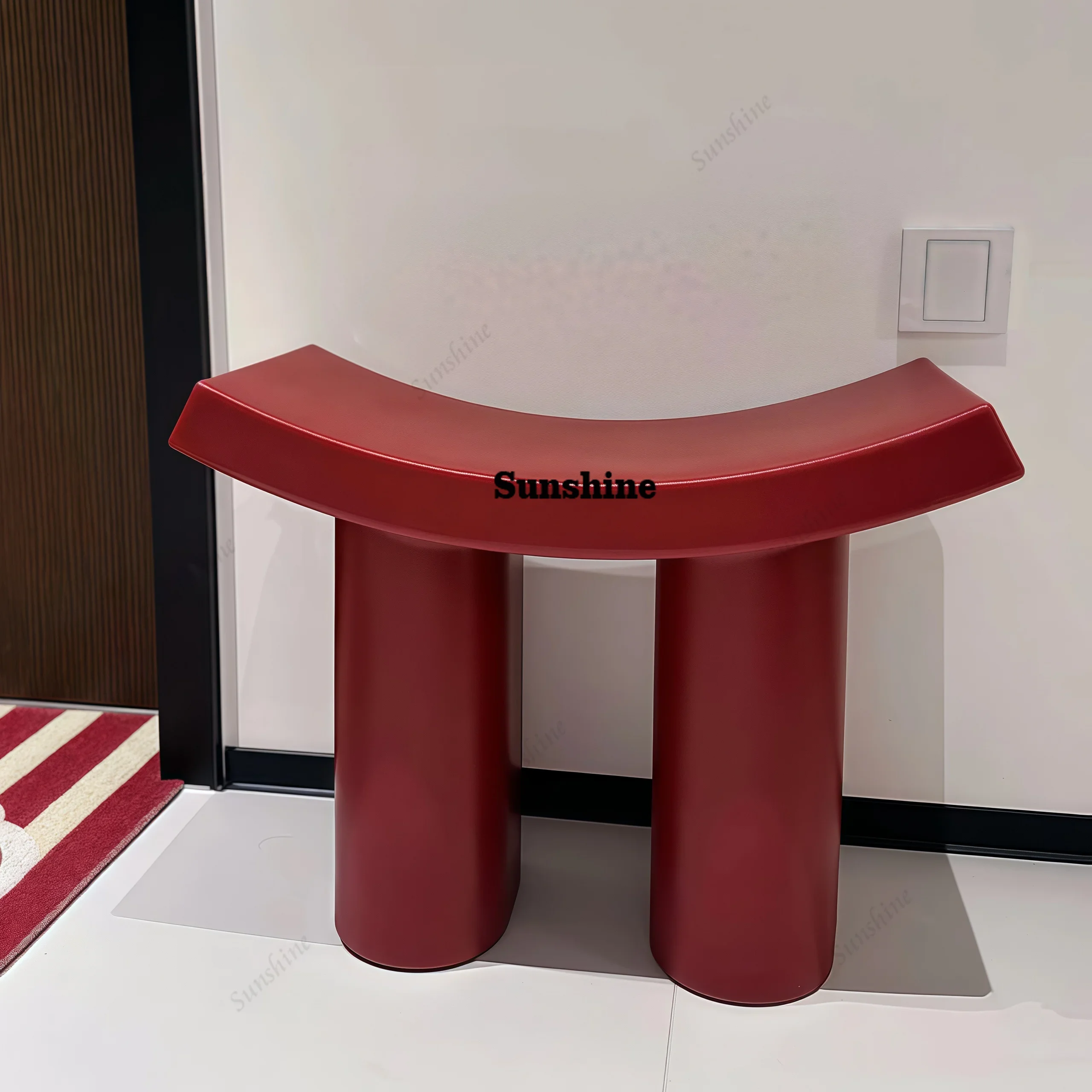 Nordic Wood Step Stool Living Room Entryway Modern Ergonomic Luxury Ottomans Shoe Space Saving Muebles Chinese Style FurnitureY