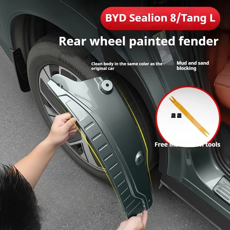 Fit For BYD Sealion 8 Tang L Dmi/P EV Inner Liner Mudguard Original Car Color Baking Paint Modification Special Non-Destructive