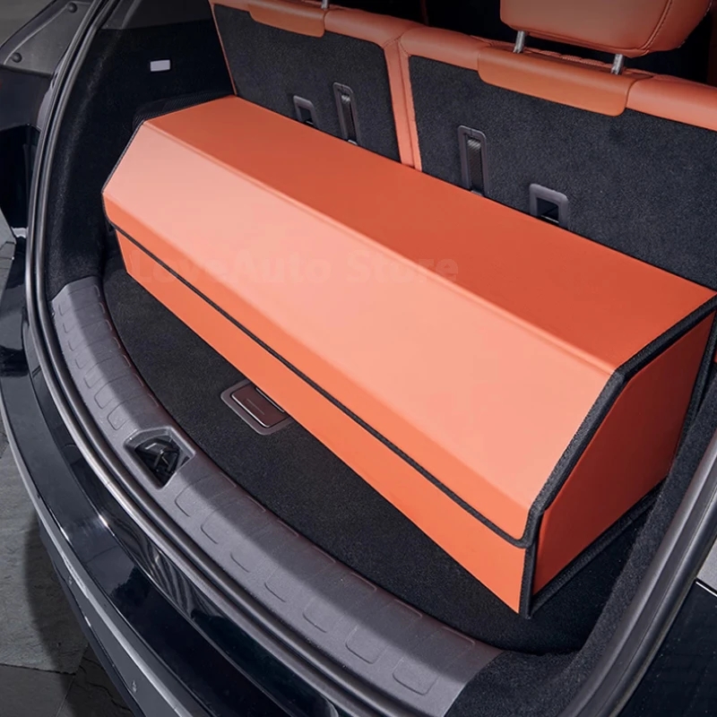For Byd Tang L ATTO 8 Sealion 8 2025 2026 Car Trunk Storage Box Seats Large Capacity Foldable Storage Bins Accessories