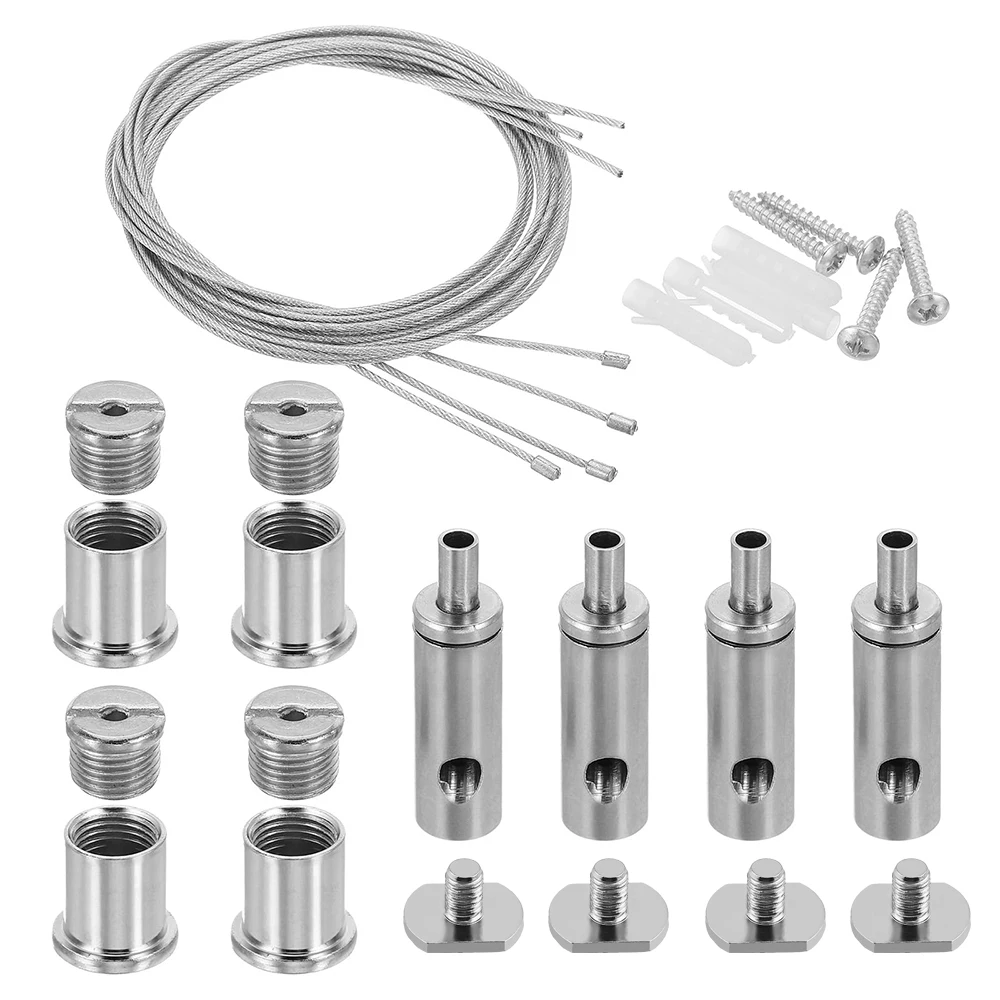 20 Pieces A Set Of Ceiling Chandelier Wire Rope Kit For Various Panel Lights Cable Kit Can Be Used Without Ceiling Lamps Parts