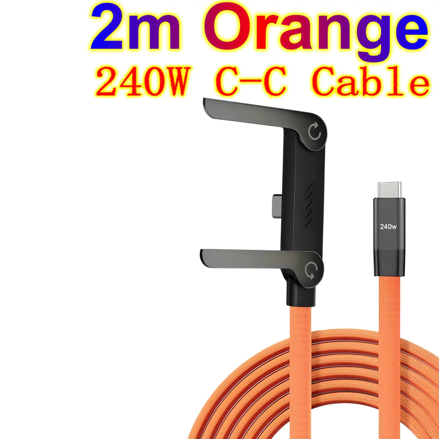 Mobile Phone Invisible Holder Charger Fast Charging Bracket Stand Support Flat Kick USB Type C Cable 240w Wire For IPhone 17 16
