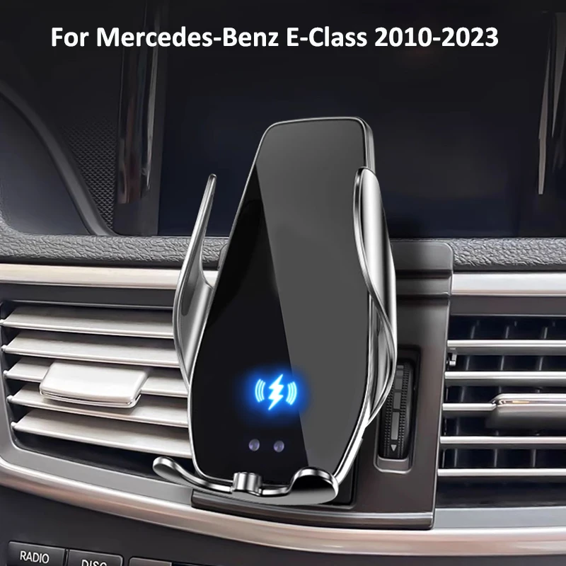 Car Phone Holder For Mercedes-Benz E Class W212 W213 CLS Air Outlet Dedicate Fix Navigation Stand Wireless Charging Phone Holder