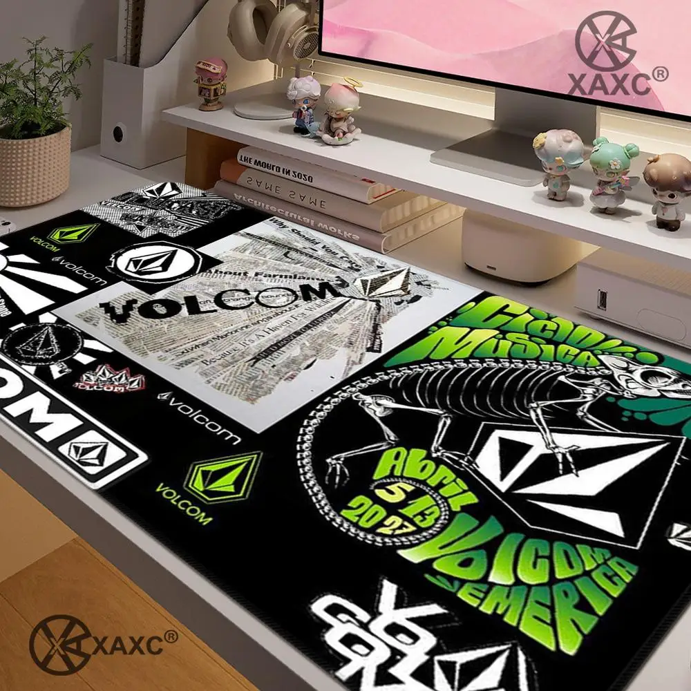 Volcom XAXC Mouse Pad Large Keyboard Mouse Desk Pad Non-Slip Rubber Gaming Mouse Pad Laptop Mouse Carpet