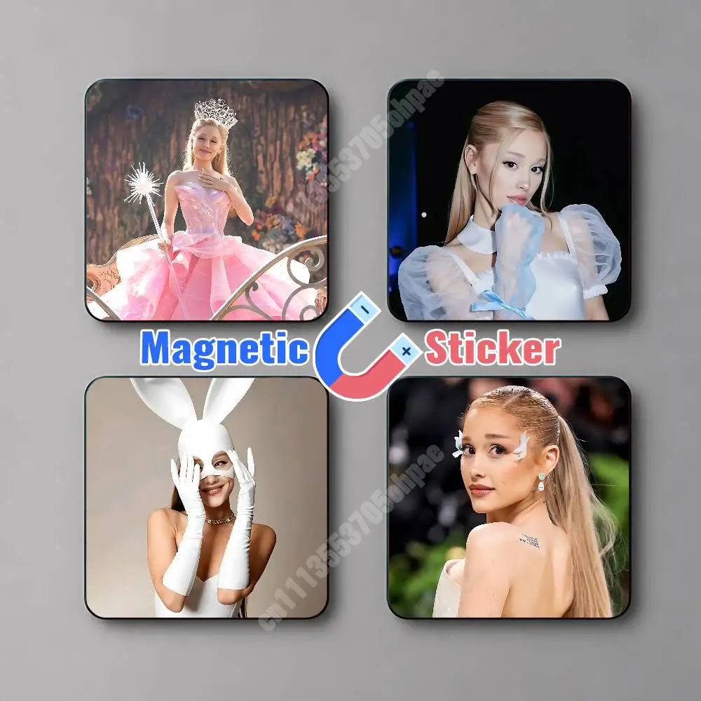 A-Ariana G-Grande Dangerous Woman Magnetic Sticker Reflective Fridge Decal for Metal Surfaces Magnet Sign