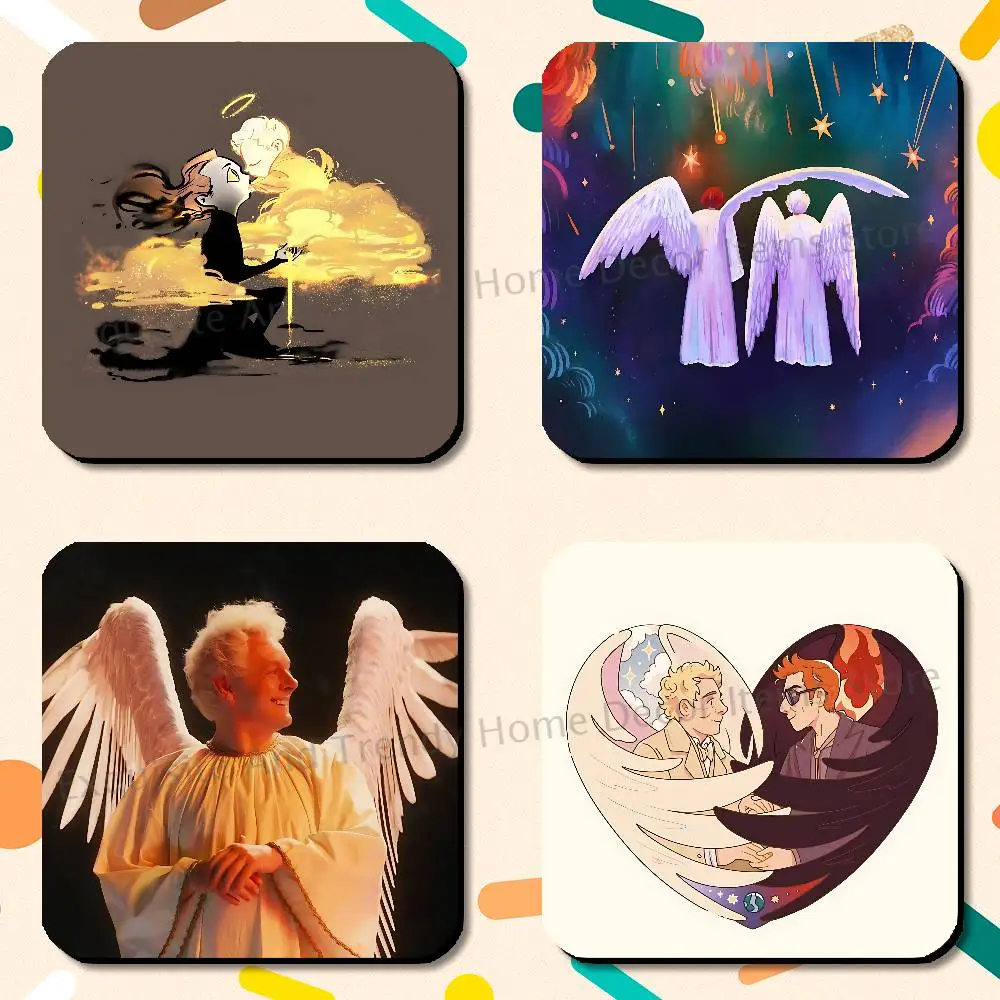 G-Good O-Omens TV Dimensions 75x75mm Best-Selling Strong Magnetic Fridge Magnets Adhesive to Metal Surfaces