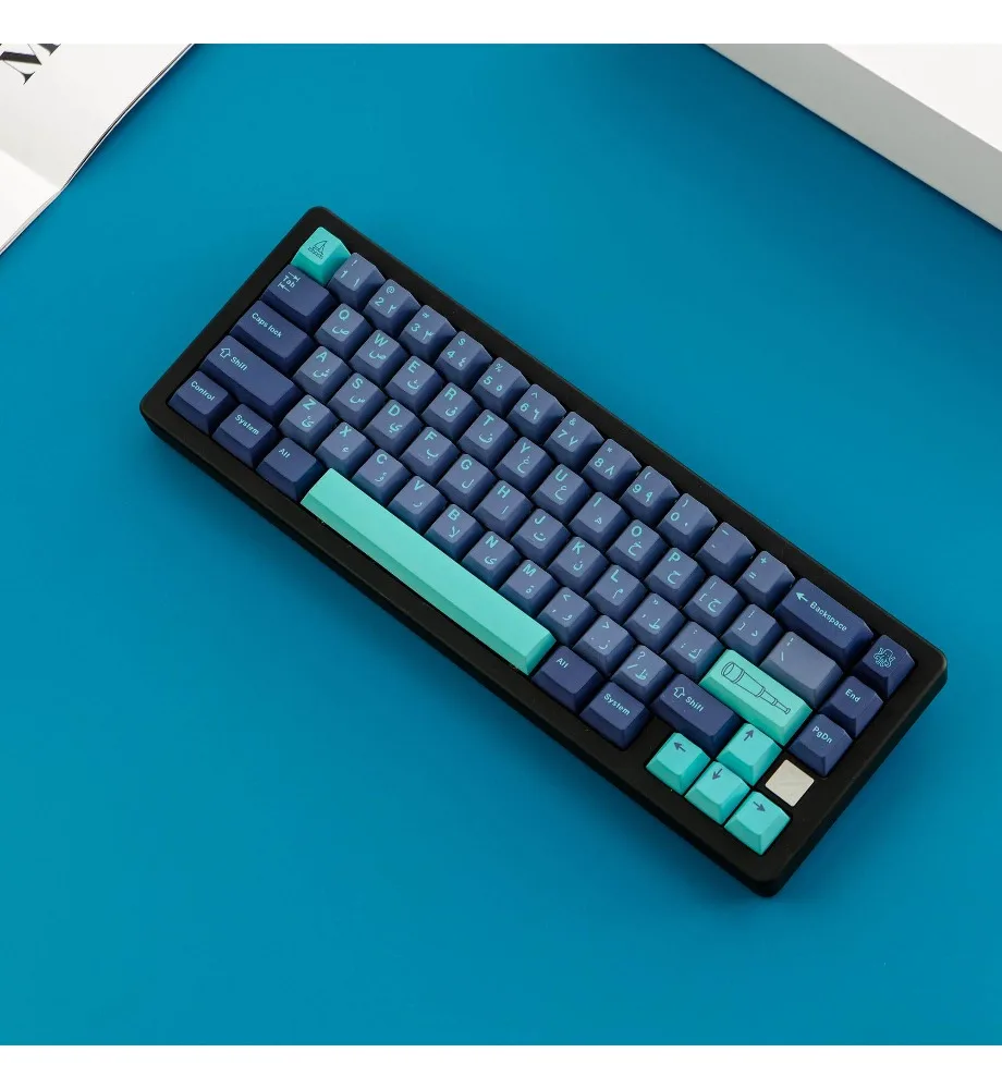 Keycap personality sublimation process suitable for mechanical keyboard sea keycap 134 key PBT material
