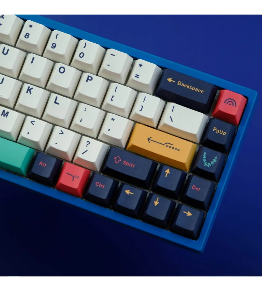 Keycap personalized sublimation process suitable for a variety of mechanical keyboards keycaps 129 keys PBT material