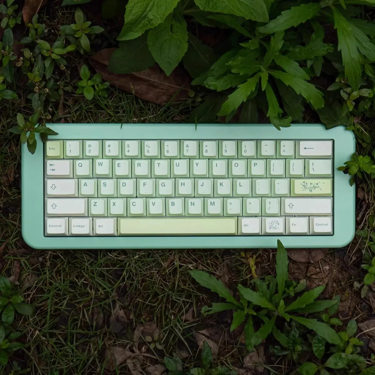 Ginkgo Keycaps143 Keys Cherry Profile Keycaps PBT Material Sublimation For 61/64/68/75/84/87/96/100/104/108 Mechanical Keyboard