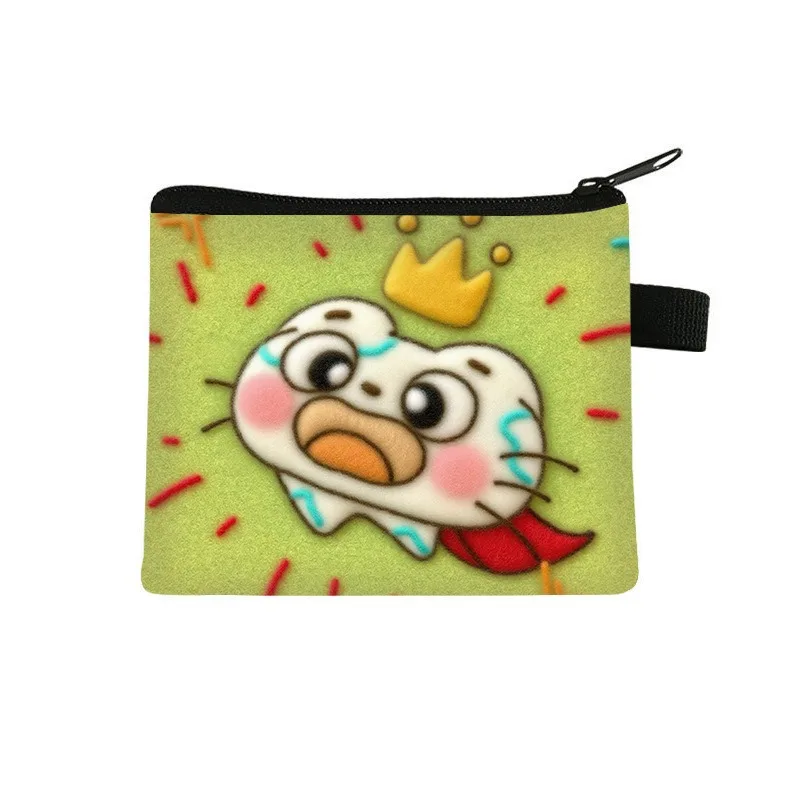 Children's Coin Purse Cute Anime Student Mini Wallet Zipper Headphone Bag Men Wallet Women's Wallet Card Wallet Cardholder