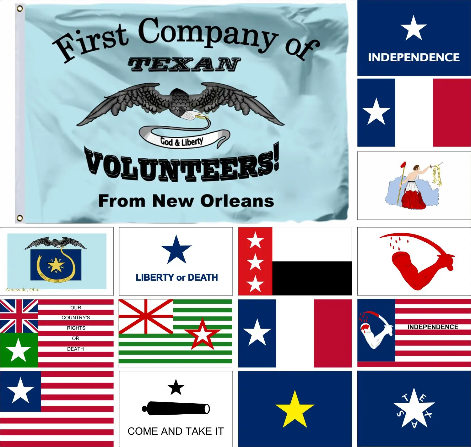 USA New Orleans Grays Flag 90x150cm Georgia Battalion 3x5ft US Guanica American United States Flags Republic Rio Grande Banners
