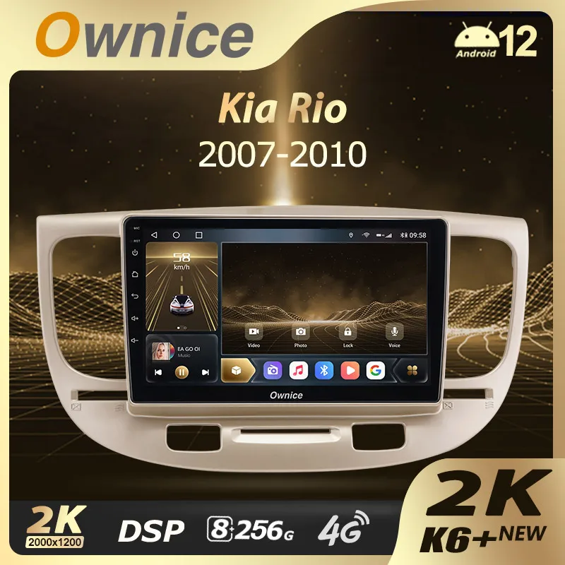 Ownice K6+ 2K for Kia RIO 2 RIO2 2005 - 2011 Car Radio Multimedia Video Player Navigation Stereo GPS Android14 No 2din 2 Din DVD