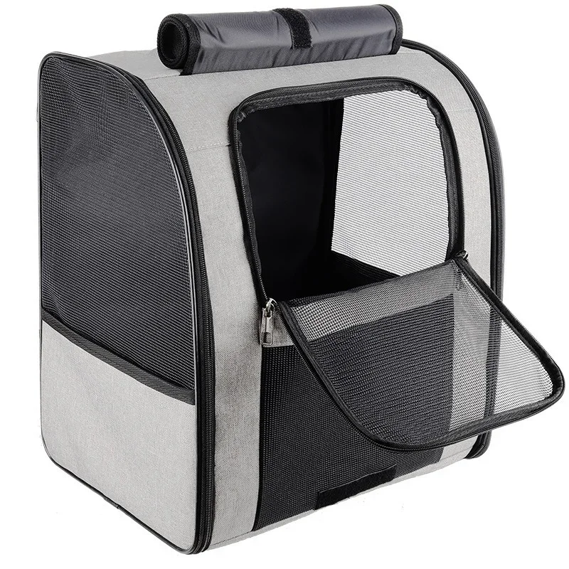 Pet Outdoor cat Bag, Breathable Backpack, Large Capacity, Foldable, Car cat and Small Dog Bag, Durable and Sturdy