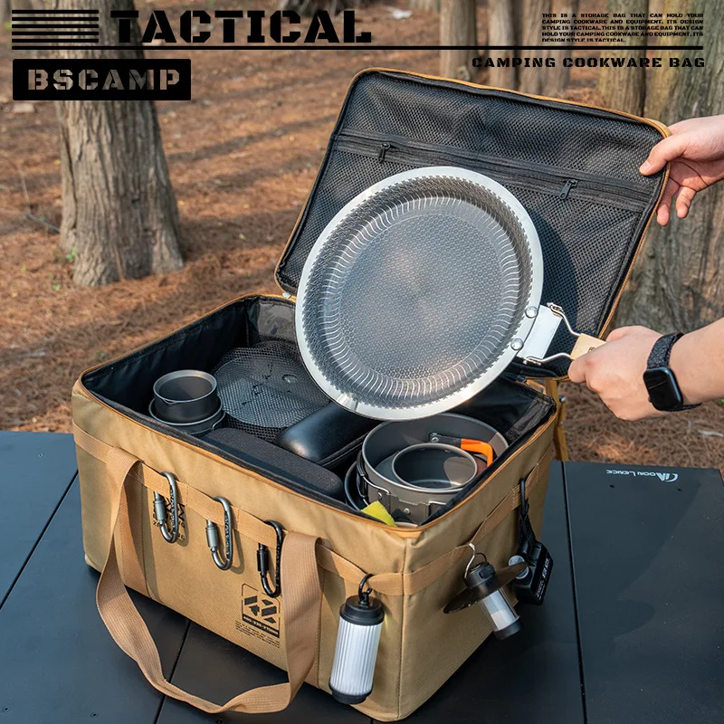 40L Large Capacity Sturdy Durable Camping Storage Bag Outdoor Cutlery Organizer Suitable for Mountaineering And Camping Trips