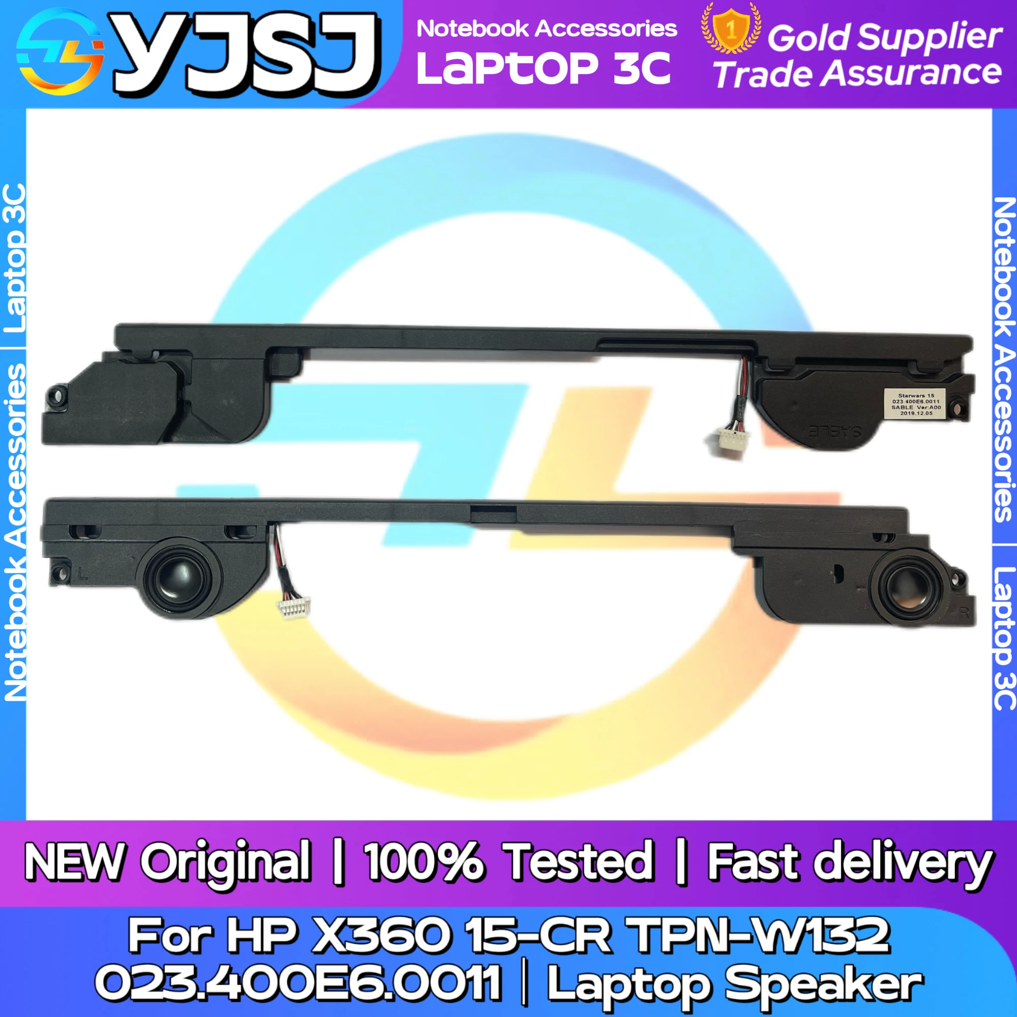 New Original Laptop Notebook Audio Speaker For HP Pavilion X360 15-CR TPN-W132 built-in horn speaker 023.400E6.0011 L20835-001