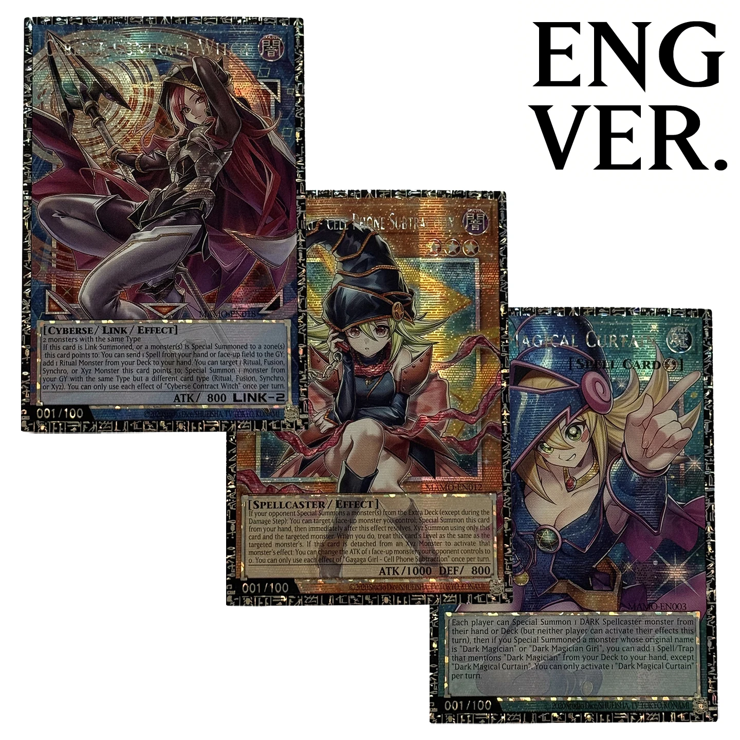 Yu-Gi-Oh! Collection DIY Proxy Cards Dark Magical Curtain Cyberse Contract Witch Gagaga Girl Cell Phone Subtraction Not Original