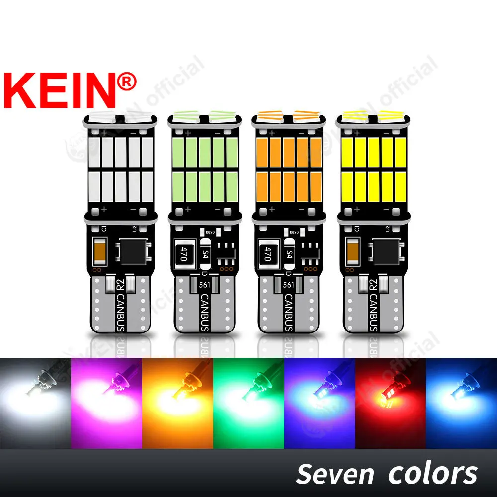 KEIN 2PCS 26SMD T10 H6W H21W Led Bulb 5W5 W5W 194 BAX9S BAY9S BA9S T4W Interior Parking Rear Fog Indicator Signal Lamp Car Light