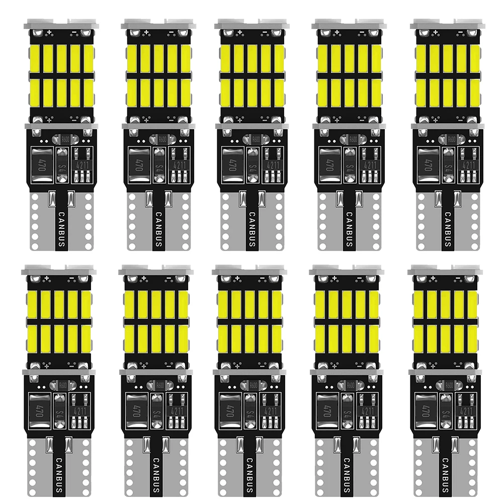 2/10x T10 W5W Canbus IC Car LED Bulb for BMW Mini Cooper R56 R53 E90 E46 F20 E39 Interior Dome Light Trunk Lamp Parking Lights