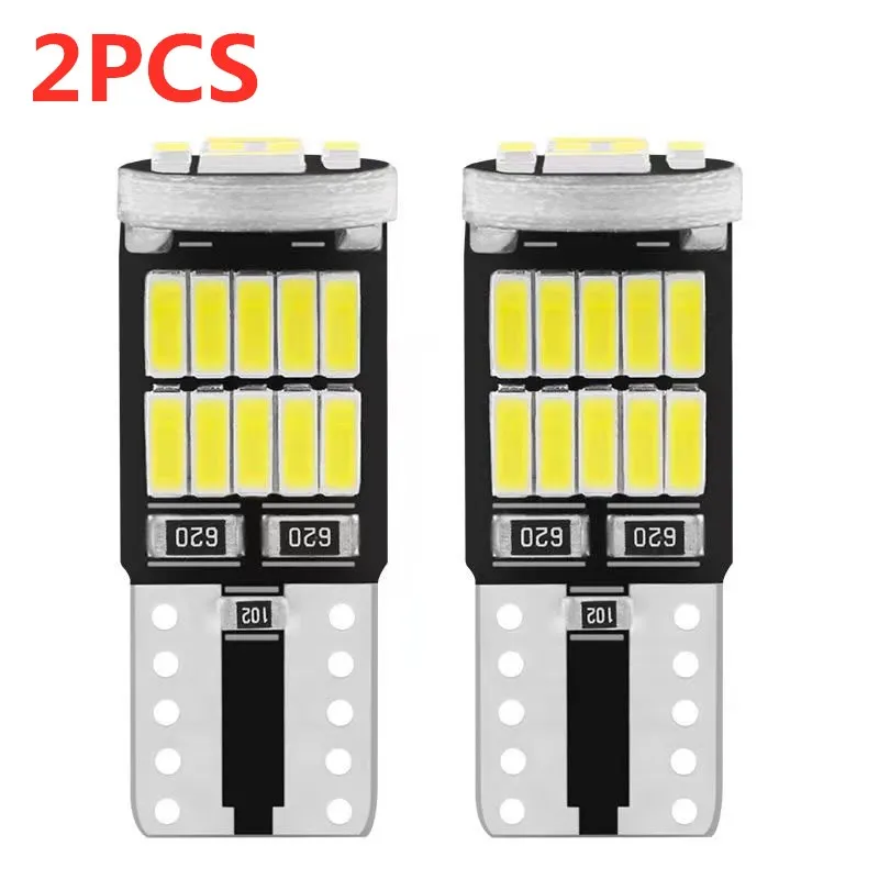 2pcs Canbus W5W led T10 LED Bulbs 26SMD 4014 For Car Parking Position Lights,Interior Map Dome Lights 12V White Amer bright