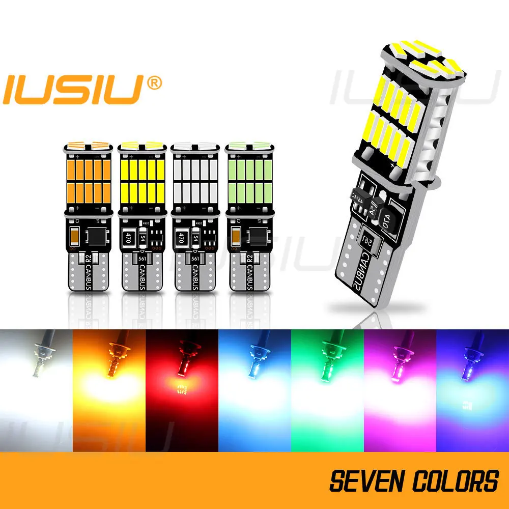 IUSIU 2PCS Super Bright T10 BA9S BAX9S BAY9S H6W H21W Led Bulb W5W 194 T4W 26smd Interior Parking Tail Car Light Signal Lamp 12V