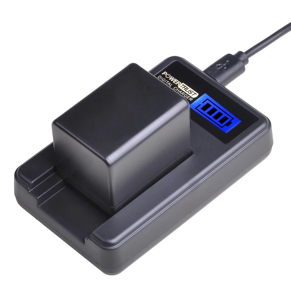 1X BP-727 BP727 BP 727 3000mAh Battery + LCD USB Charger for Canon BP-718 BP-709 VIXIA HF M50, HF M52, HF M500, HF R30, HF R32