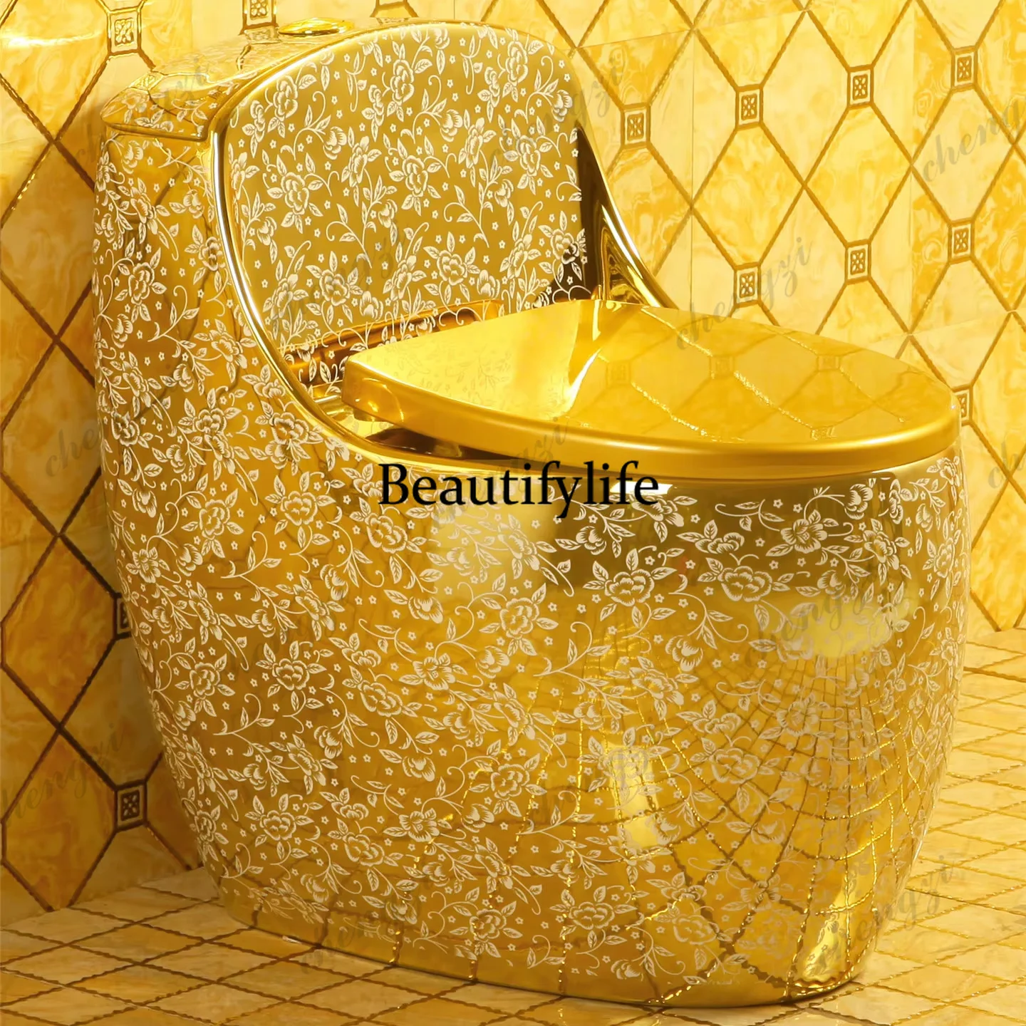 z331 Modern Luxury Small Apartment Toilet New Household Golden Egg Type Concealed Tank Water Saving Siphon Creative Color Bathro