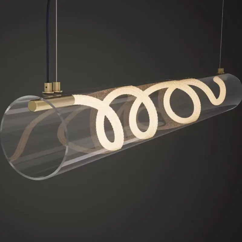 Nordic Restaurant Chandelier Designed In Italy Modern And Minimalist Bar Cabinet Table Lamp Bar Shaped Ambient Light